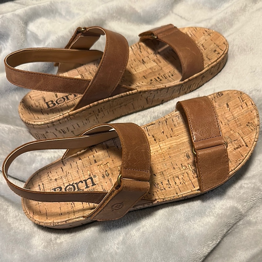 Born Women's Tan Cork Sandals
